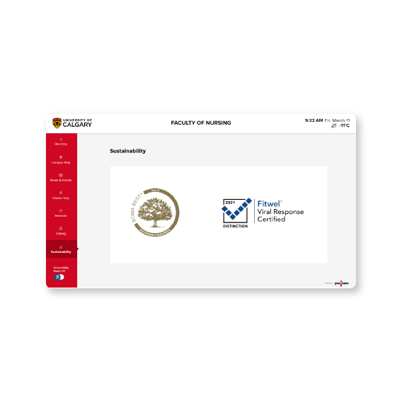 Education touchscreen interface